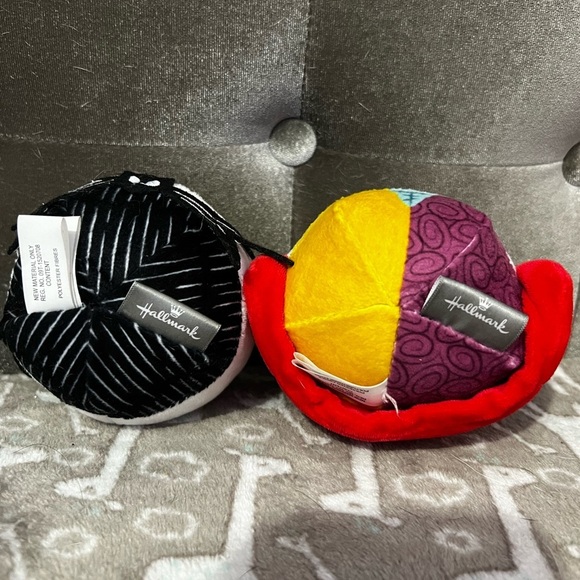 Disney Hallmark Nightmare Before Christmas Fluff Ball Ornaments - Picture 5 of 5